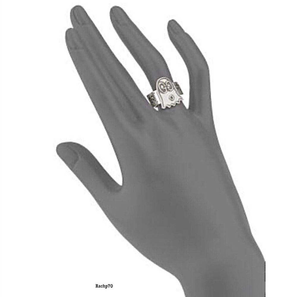 New Authentic Gucci Ghost Sterling Silver Ring - Picture 3 of 10